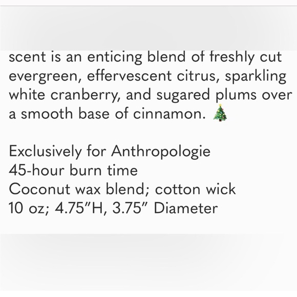 NEW ANTHROPOLOGIE O’ CHRISTMAS TREE CANDLE WILL SHIP IN TIME FOR CHRISTMAS 🎁🎄✨ - Picture 3 of 13